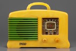 FADA L-56 Catalin Radio in Light Yellow + Bright Green